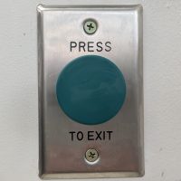 Green mushroom exit button